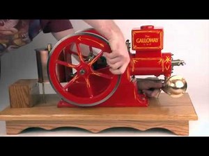 Galloway 1-3 Scale Hit & Miss Engine - Working Model.mp4