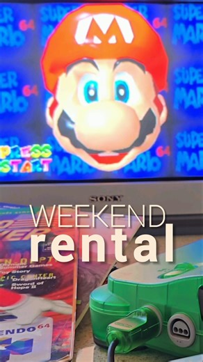POV: You Just Rented Mario 64. Nintendo 64 90s Nostalgia