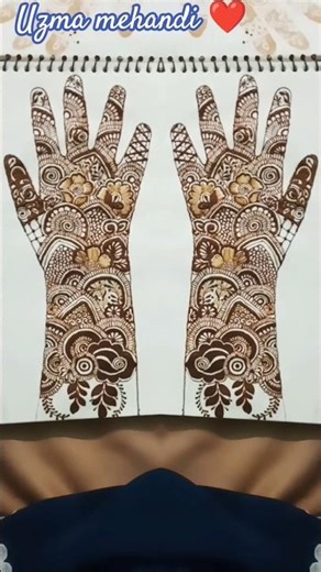 uzma mehandi design on file hand ☺️ #artist #mehndi #trending #arabichenna #hennadesign #hennastyle