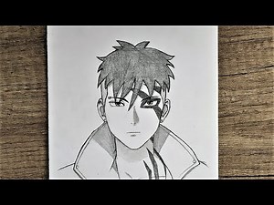 How to draw kawaki from boruto easy step by step | Anime drawing
