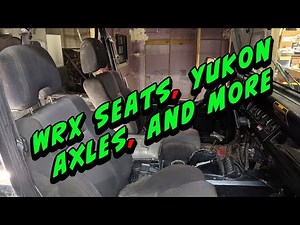 Junk Yard WRX Seats for the Jeep wrangler YJ, Yukon Axles, Scosche Mounts, Bantam Jeep Festival prep