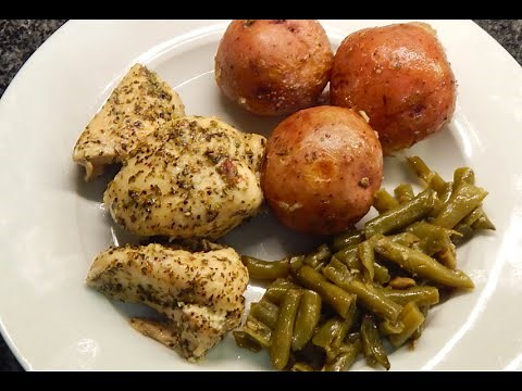One Pan Meal| Chicken| Green Beans| Red Potatoes