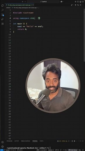 Why using namespace std is considered bad practice in c++