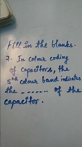 #capacitor color coding #polytechnic #electronics #resistors #kvs