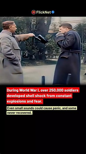 Soldiers developed shell shock from constant explosions and fear #history #facts