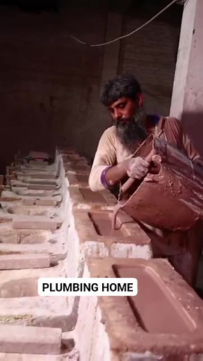 This is the way water closet is being made.. | Plumbing home