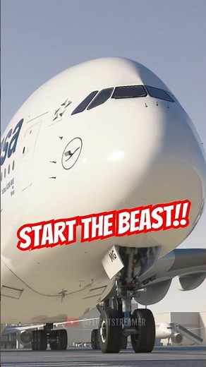 How to Start the Massive Airbus A380X in Seconds! #shorts