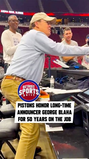Hall of Famer George Blaha has served #Detroit for 50 YEARS and counting, and we salute his efforts‼️🗣️ | Detroit Sports Daily