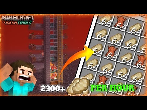 Minecraft The Best 1.21.4 OP Hoglins (Porkchop & leather) Farm EVER! (2300 per hour!) Very Effective