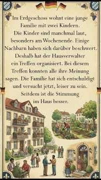 🇩🇪 Deutsch B1 Hörverstehen üben 🎧