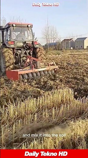 Watch this disc harrow 🤯 completely transform the field #FarmingEquipment