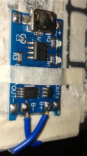 TP 4056 charging module and 4.2 battery connect. #electronics #tutorial #diy #tutorial #viralvideo