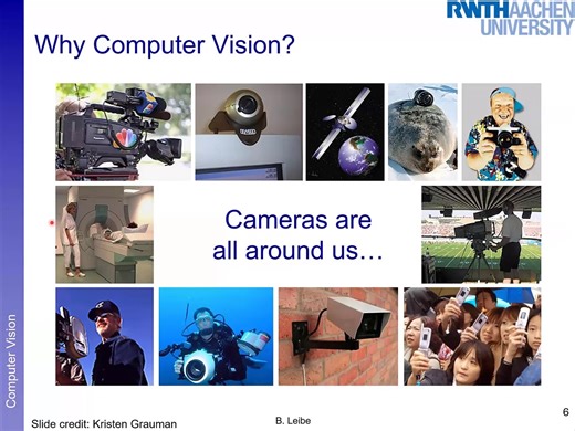 亚琛工业大学-计算机视觉 Computer Vision-Lecture 1-Introduction