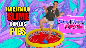 HACIENDO SLIME CON LOS PIES | TV Ana Emilia Hacer slime con los pies fue muy divertido | TV Ana Emilia