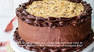 German chocolate cake recipe