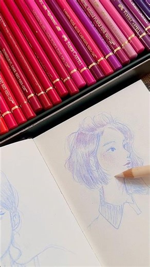 Chill drawing with polychromos pencil