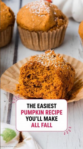 2 Ingredient Pumpkin Muffins #shorts