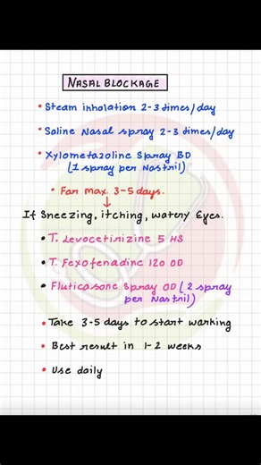 🏥 MEDICAL INFORMATION 📚📖📑 on Instagram: "Nasal Blockages?"