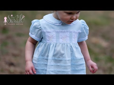 Heirloom Easter Dress with Swiss Embroidered Baskets Sewing Tutorial