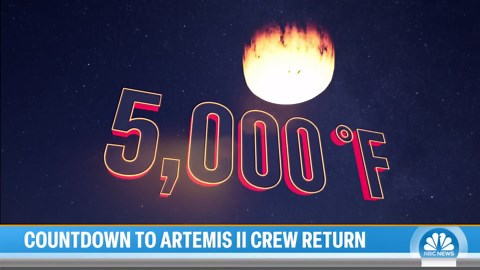See augmented reality visualization of Artemis II re-entry to Earth
