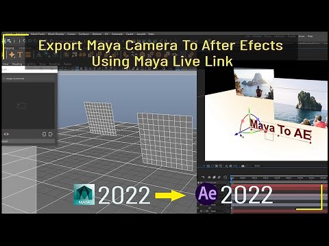 Export Maya Camera To After Effects Using Maya Live Link | Maya To After Effects
