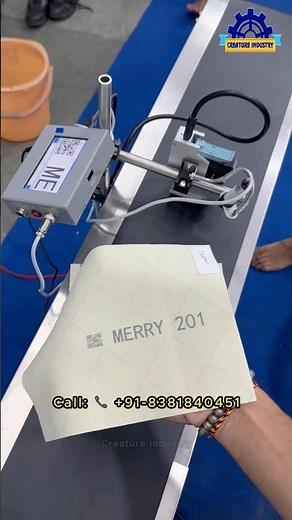 Automatic Inkjet Printer | TIJ Printer With Conveyor | Price, Expiry Batch Code Printing Machine