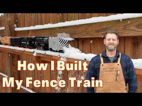 I put a train on my fence