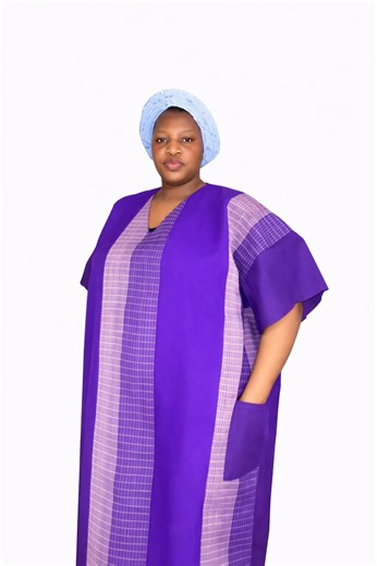 Aso oke short free gown