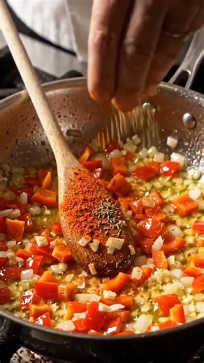The FAMOUS Spanish Chicken and Rice Easy One Pan Recipe #shorts
