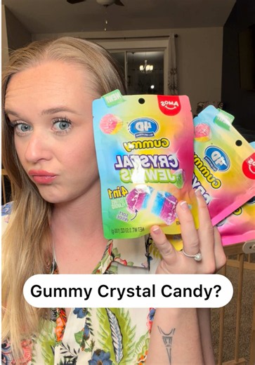 Gummy Crystal Candy?? #crystalcandy #asmr #weirdcandy #crunch #mukbang | Crystal Candy