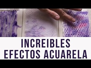 3 TRUCOS muy fáciles para TEXTURAS con Acuarelas
