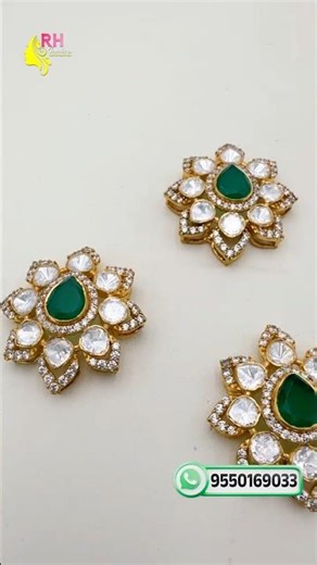 Premium Moissanite Stone Silver Locket with Green Center Stone | Customized Elegant Locket