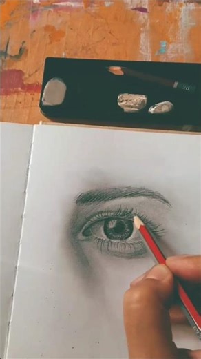How to draw eye with pencil