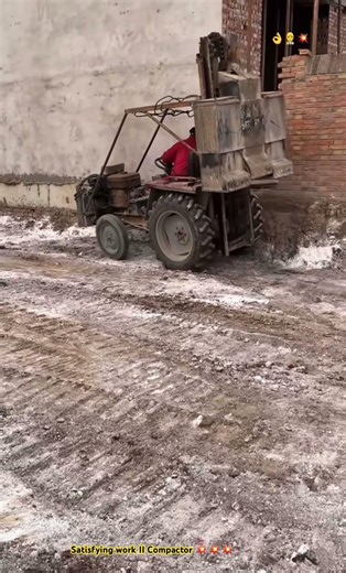 Heavy Metal Machine Compression Earth for Increase Soil Compaction 🤯