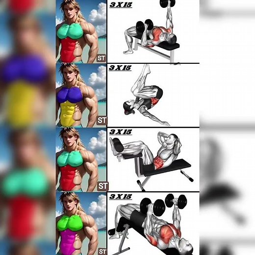 Chest Growing Workout six Pack workout #anime