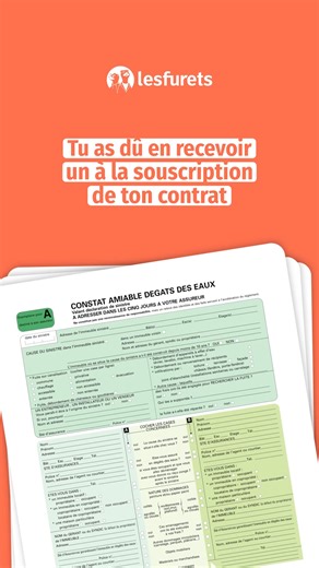 💦 un constat amiable qui ne demande pas de dessin ✍🏽 #DegatDesEaux #ConstatAmiable #Assurance #MRH | LesFurets.com