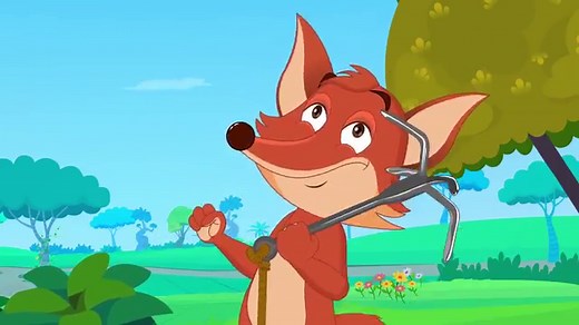 Funny Cartoon Story - Fox And The Grapes - Moral Stories | Aesop's Fables With Moral