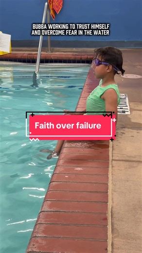 He will get it. #fyp #spinabifidawarrior #swimlessons | swimming