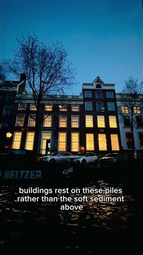 Why do buildings in Amsterdam lean? #geology #earthscience #sciencefacts #science
