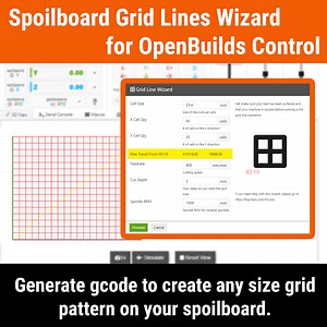 Spoilboard Grid Lines for OpenBuilds CONTROL