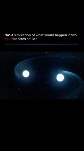 NASA Simulation of Two Neutron Stars Colliding | Black Hole & Kilonova Birth #spacefacts #nasa