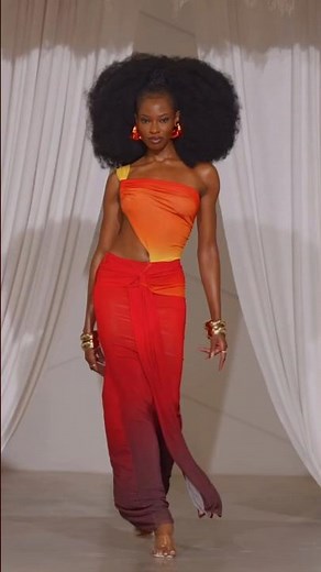 The Perfect Sunset Look -Styling My New Red and Orange Gradient One-Shoulder Top