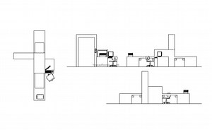 Airport Baggage Metal Detector - Free CAD Drawings