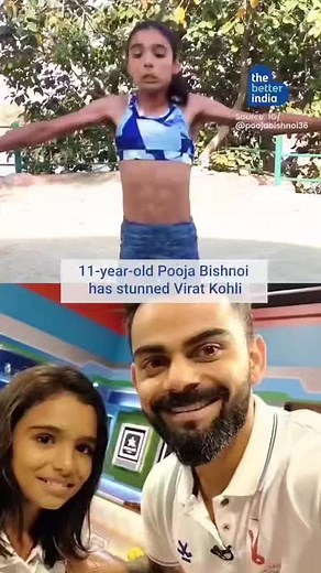 11-year-old Pooja Bishnoi has stunned the internet with her six pack abs, and it eyeing an Olympic medal. Pooja Bishnoi #poojabishnoi #olympics #viratkohlifoundation | TheBetterIndia