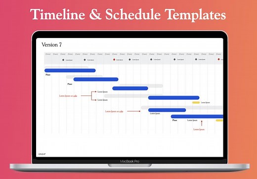 14 Professional Timeline, Schedule, Project Plan Templates in Keynote and Powerpoint - Etsy
