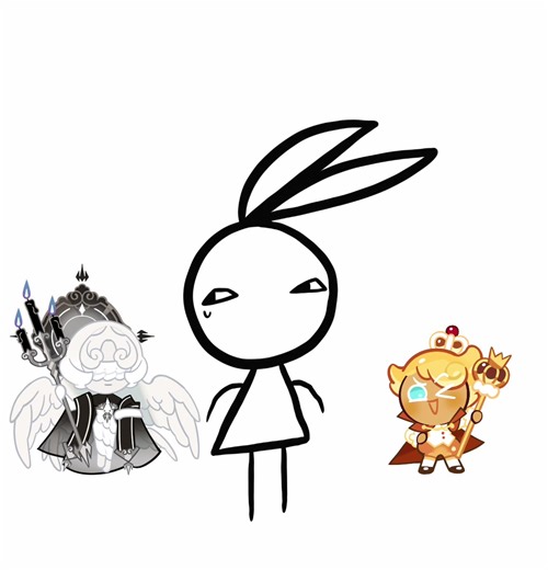 This headcanon makes no sense at all. But if you want a fic…I don’t have anything. #crk #cookierunkingdom #doughael #custardcookieiii #familyheadcanons