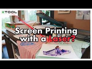 I tried Laser-Enhanced Screen Printing for the first time! #xtool