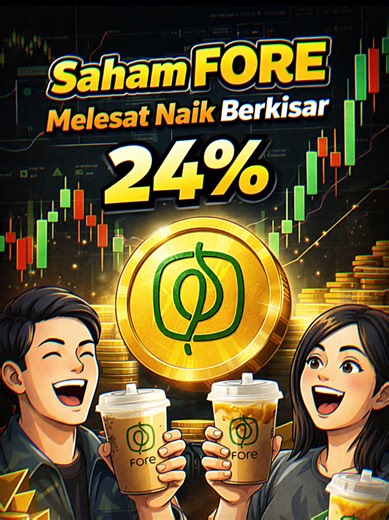 Menjelang 1 Tahun dari tanggal Listing Perdananya, Saham PT Fore Kopi Indonesia Tbk (IDX:FORE) Closing Positif Berkisar 24% dan Tembus Harga 805 per lembar saham di hari ini 📈 Selain itu, Guna merayakan 1 tahun IPO nya ini, Fore Coffee juga terpantau berencana memberikan 2 cangkir kopi gratis bagi pemegang saham yang memiliki minimal 10 lot saham hingga tanggal 8 April 2026 nih. Gimana Menurut Kalian?😅 #fore #sahamindonesia #saham #stocks #trading Disclaimer : Not Promotion & Not Financial Adv