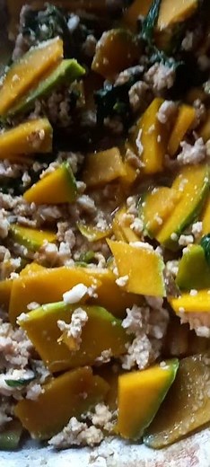 กับข้าว🍛ผัดฟักทองไส่ไข่หมูสามชั้นอาหาร🍝อร่อยๆเพื่อสุขภาพ🪹🌶วันนี้จ้า💪