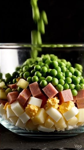 Olivier Salad ASMR | Perfect Layers in 8 Seconds 🥗✨